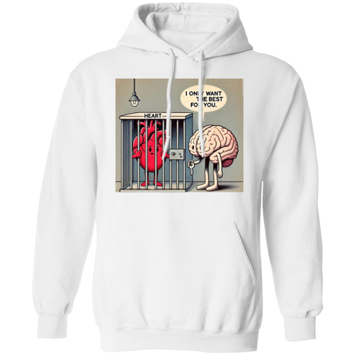 Heart vs Brain Pullover Hoodie