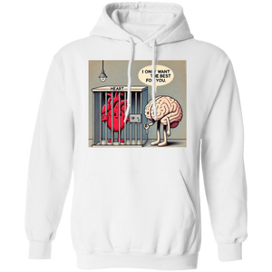 Heart vs Brain Pullover Hoodie