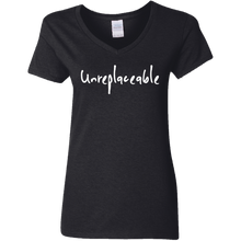 Unreplaceable Ladies' V-Neck T-Shirt