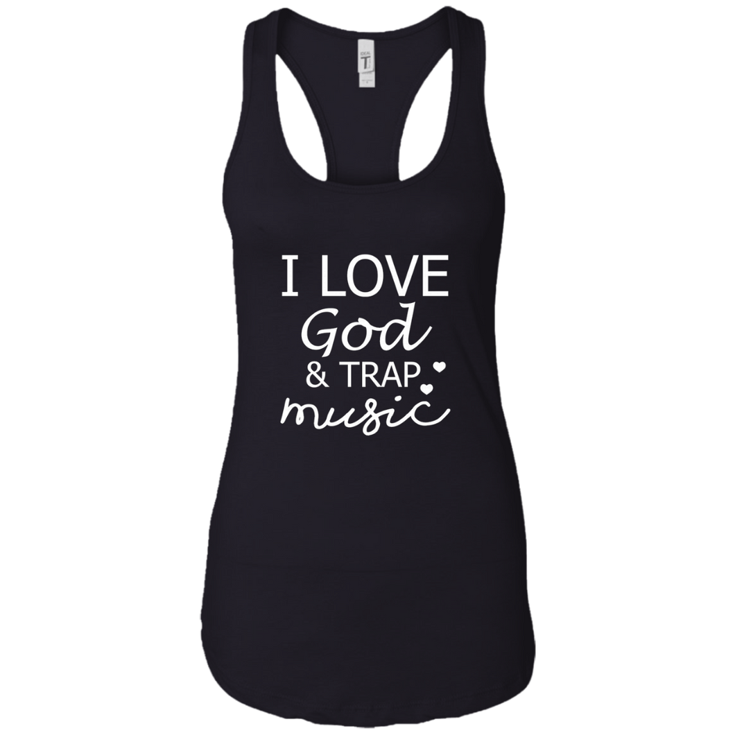 God & Trap Ladies Racerback Tank