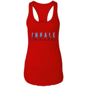 Inhale Exhale Ladies Racerback Tank