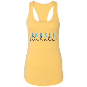 Inhale Exhale Ladies Racerback Tank