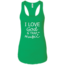 God & Trap Ladies Racerback Tank