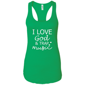 God & Trap Ladies Racerback Tank