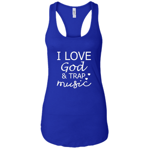 God & Trap Ladies Racerback Tank